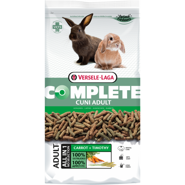 Versele-Laga Complete Cuni Adult - пълноценна екструдирана храна за декоративни зайчета